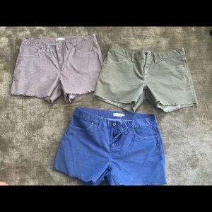 Carve Oahu 4” corduroy shorts $30 EACH PAIR or all 3 for $75